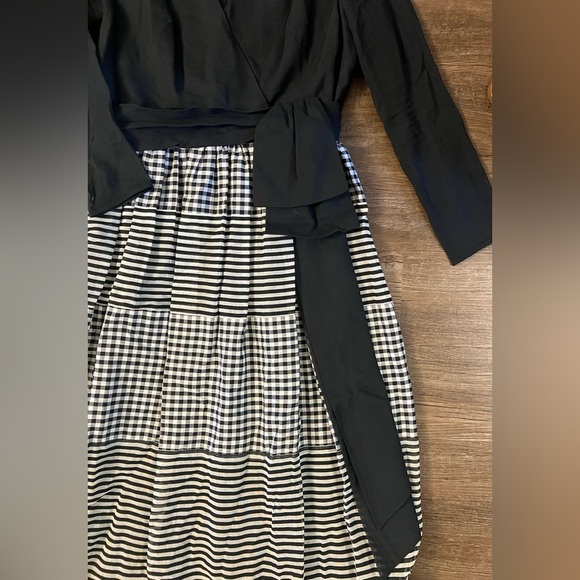 60s VTG Miss Elliette Boho Maxi Dress Gunne Sax Prairie Hippie Retro Cottagecore - Picture 3 of 10